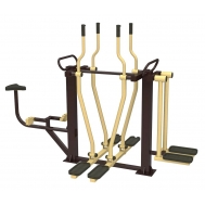 Уличный тренажер Лыжники + Велосипед + Разведение ног  Air-Gym YT35