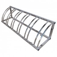 Велопарковка Оптима из нержавейки на 6 мест, фото 1