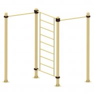 Трехсекционный комплекс турник + шведская стенка (змейка), фото 1