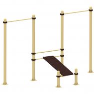 Скамья для пресса с двумя турниками, фото 1