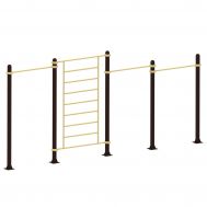 Комплекс трехуровневый турник+шведская стенка, фото 1