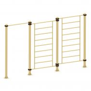 Трехсекционный прямой турник+шведская стенка, фото 1