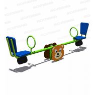 Качалка-балансир &quot;Мишка&quot; (цельная балка) Romana 108.50.00-02, фото 1