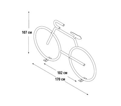 Велопарковка Велосипед, фото 3