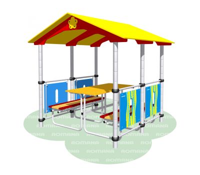 Беседка со скамьей и столом «Romana 301.07.00», фото 1