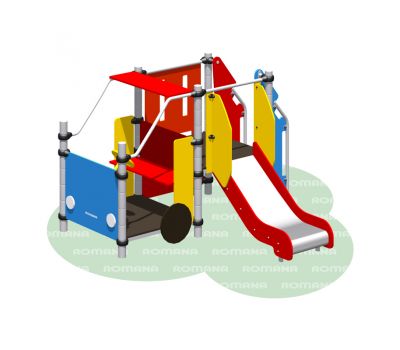 Игровой комплекс Машинка с горкой «Romana 111.09.00», фото 3