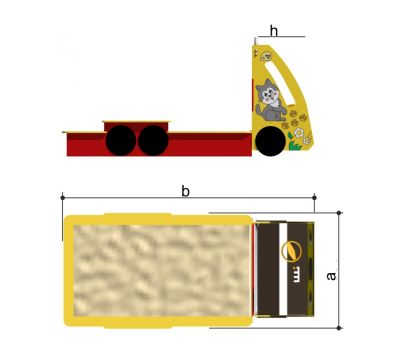 Песочница Грузовик «Romana 111.24.00», фото 2