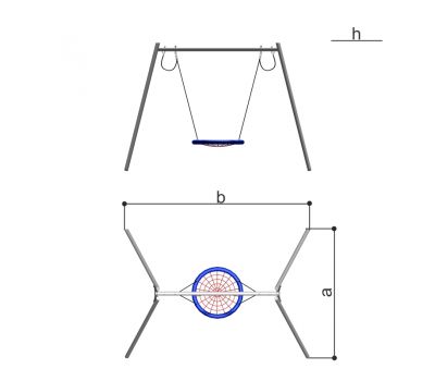Качели "Гнездо" Romana 108.43.00, фото 2