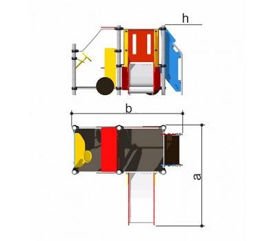 Игровой комплекс Машинка с горкой «Romana 111.09.00», фото 2