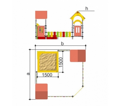 Песочный дворик «Romana 109.05.00», фото 1